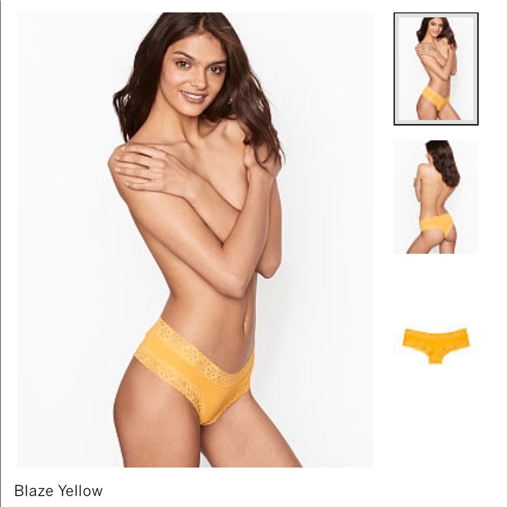 $8 or 5/$24 Stretch Cotton Lace Waist Cheeky Panty